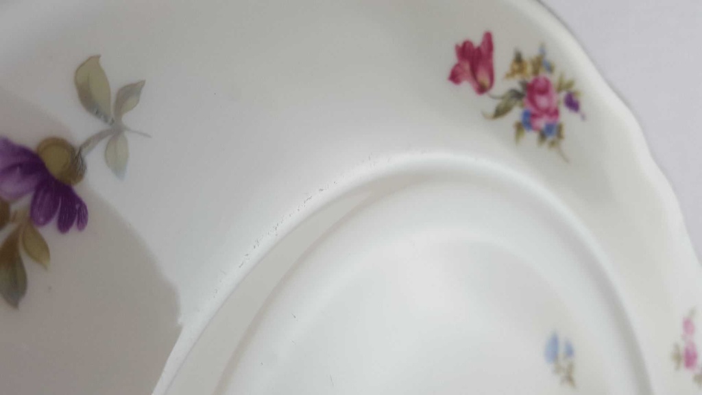 [45814713] Speiseteller Essteller Goldrand 27,6 cm K & A Krautheim Norina Blumen gebraucht - akzeptabel Bild 9