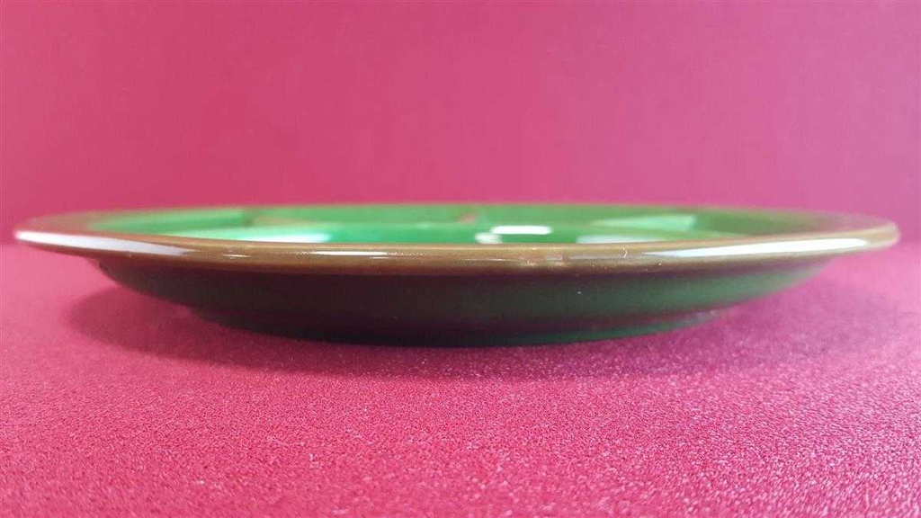 [45814715] Fondueteller 23,5 cm Zeller Keramik Eden Grün gebraucht - sehr gut Bild 3