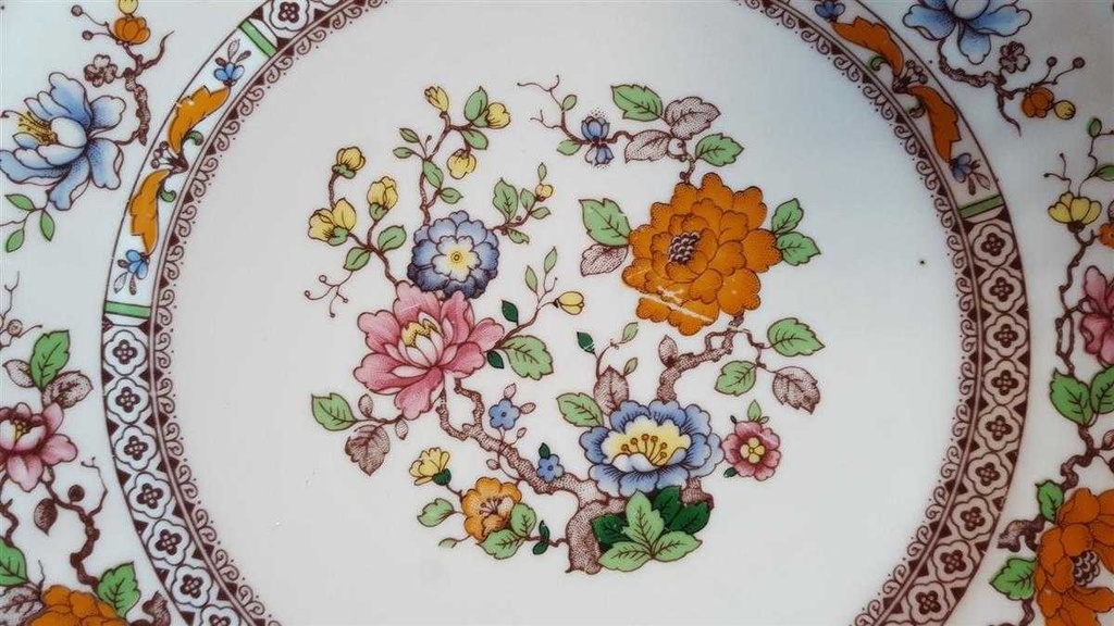 [45814717] Speiseteller Essteller 25 cm Eschenbach Ceranova Asiatische Blüte gebraucht - akzeptabel Bild 3