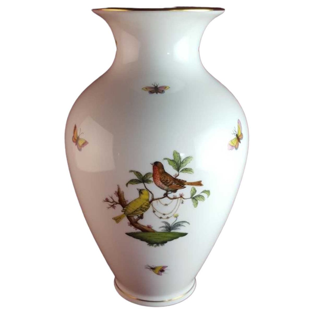 [45814718] Blumenvase 23 cm Herend Ungarn Rothschild gebraucht - sehr gut Bild 2