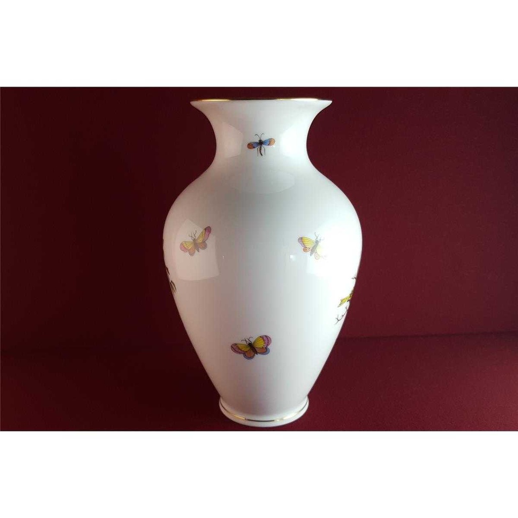 [45814718] Blumenvase 23 cm Herend Ungarn Rothschild gebraucht - sehr gut Bild 3