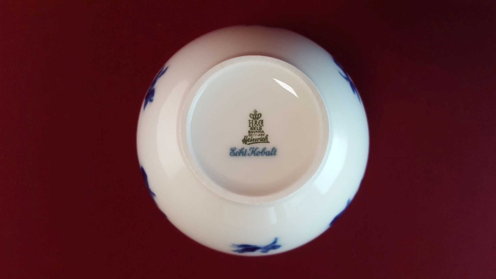 [45814730] Blumenvase 12,5 cm Heinrich Blau gebraucht - sehr gut Bild 4