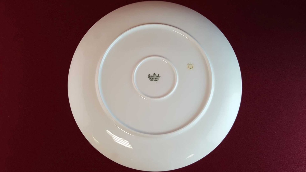 [45814733] Tortenplatte Kuchenplatte Rosenthal Lotus Secunda platin Weiß gebraucht - gut Bild 5