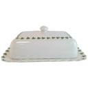 [45814740] Butterdose Butterglocke Haviland Limoges Torse Trefle Vert Kleeblatt gebraucht - sehr gut Bild 2