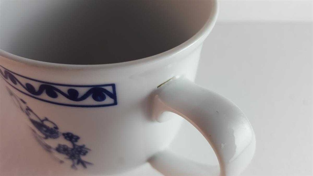 [45814754] Kaffeetasse Kaffeebecher Triptis Porzellan Romantika Zwiebelmuster gebraucht - gut Bild 3