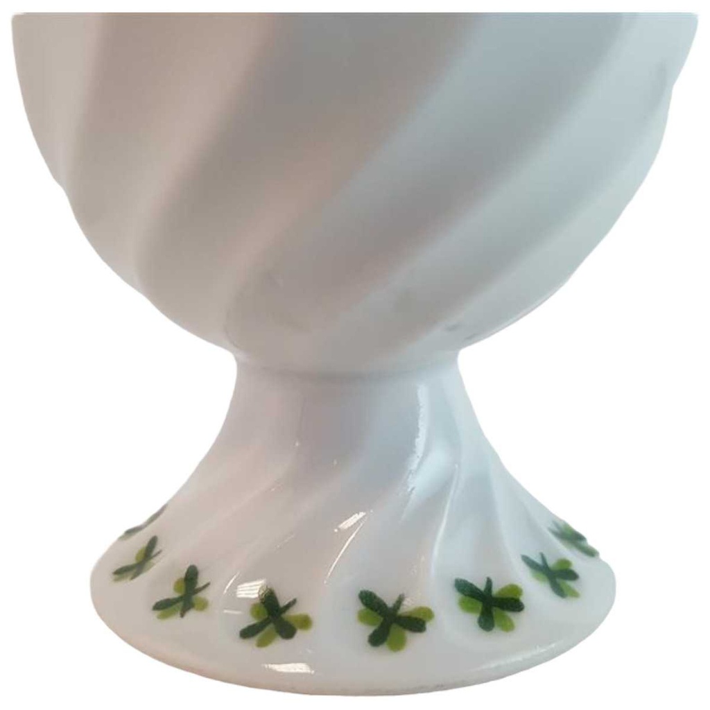 [45814756] Eierbecher Haviland Limoges Torse Trefle Vert Kleeblatt gebraucht - sehr gut Bild 2