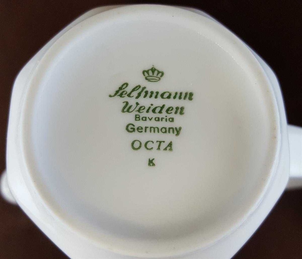 [4581476] Milchkännchen Seltmann Weiden Octa Abstrakt grün gebraucht - sehr gut Bild 3