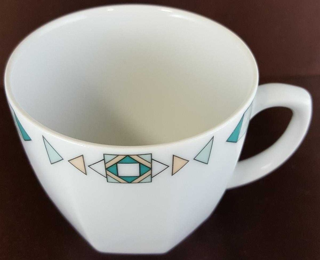 [4581477] Kaffeetasse Tasse Seltmann Weiden Octa Abstrakt grün gebraucht - sehr gut Bild 2