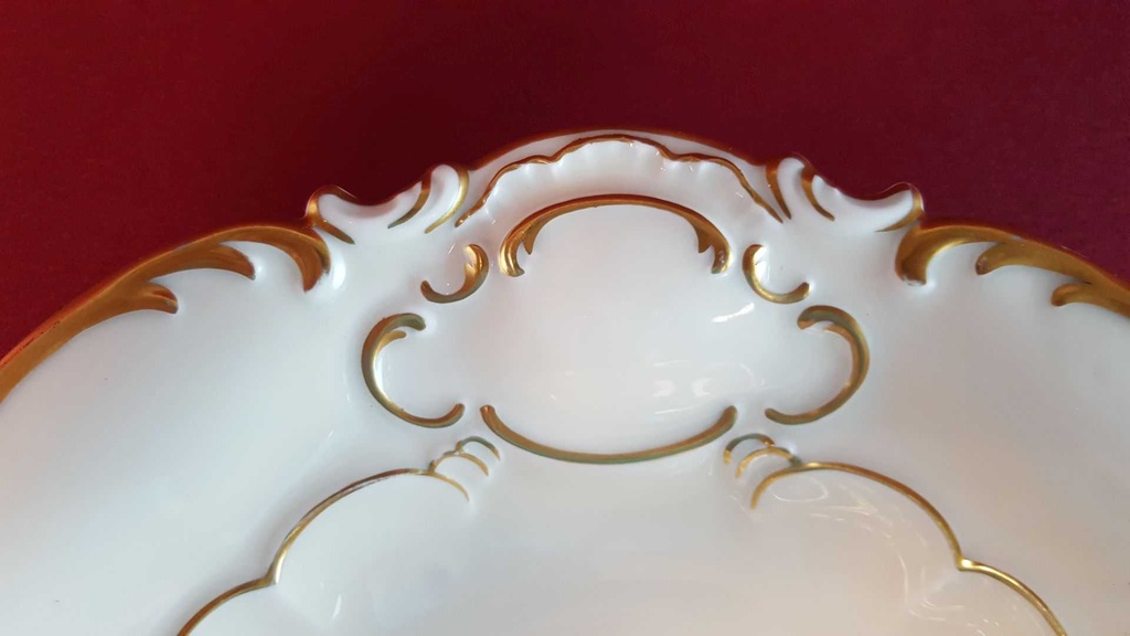 [45814770] Schale Servierschale Prunkschale Golddekor 26,5 cm Hutschenreuther gebraucht - sehr gut Bild 4