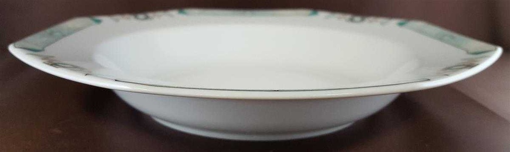 [4581479] Suppenteller 22,5 cm Seltmann Weiden Octa Abstrakt grün gebraucht - sehr gut Bild 3