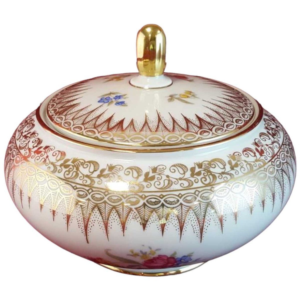 [45814794] Deckeldose Bonboniere Golddekor Schaller Elfenbein Bavaria gebraucht - gut Bild 2