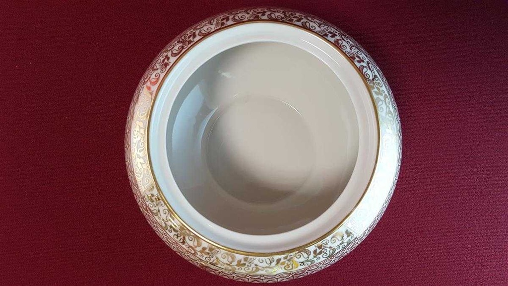 [45814794] Deckeldose Bonboniere Golddekor Schaller Elfenbein Bavaria gebraucht - gut Bild 6