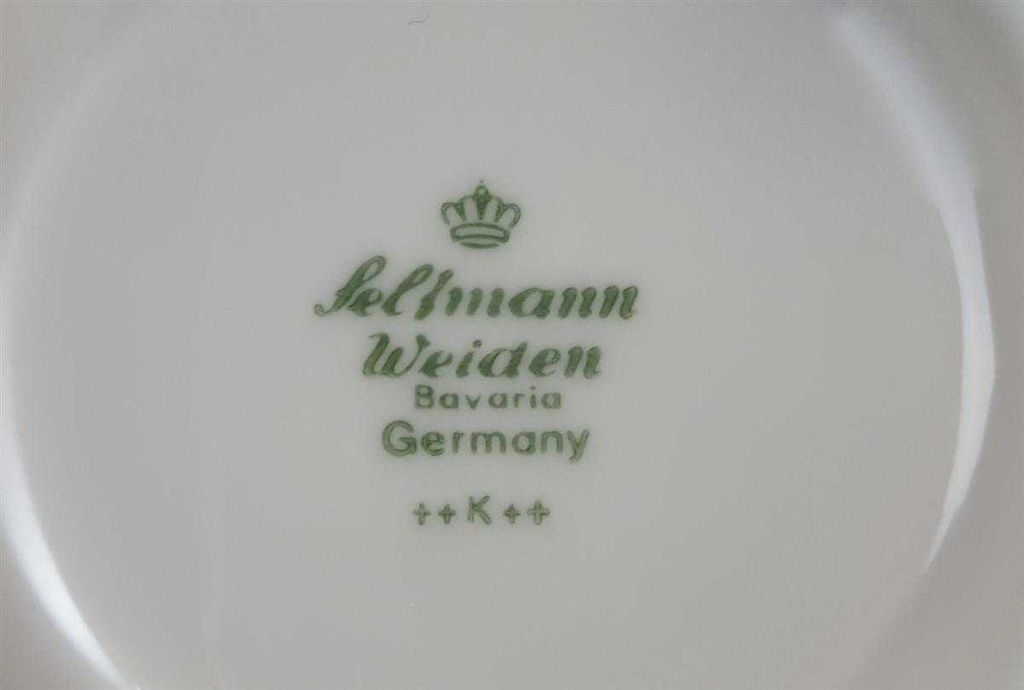 [4581480] Untertasse für Kaffee 15 cm Seltmann Weiden Octa Abstrakt grün gebraucht - sehr gut Bild 2