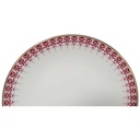 [45814806] Kuchenteller Dessertteller Frühstücksteller Goldrand 19,5 cm Jaeger & Co PMR rotes Blumendekor mit Blumen Rot gebraucht - gut Bild 2