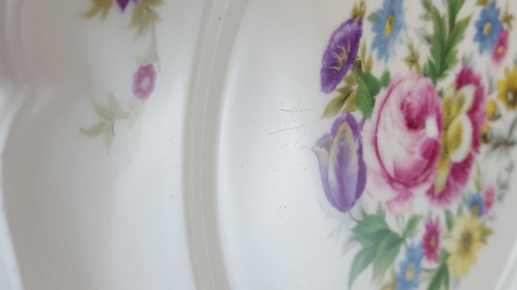 [45814821] Speiseteller Essteller 25,3 cm Rosenthal Chippendale bunte Blumen gebraucht - akzeptabel Bild 4