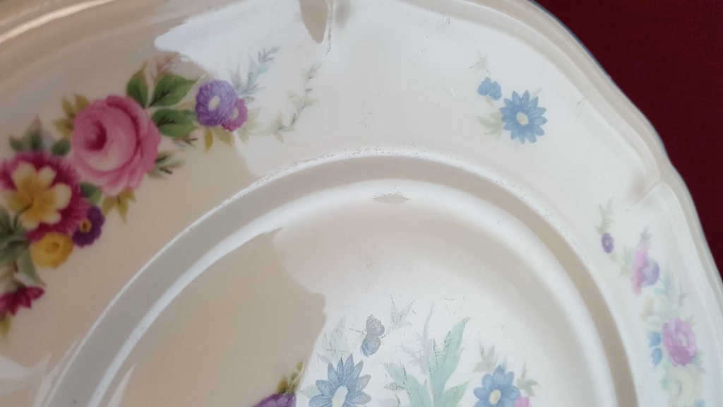 [45814821] Speiseteller Essteller 25,3 cm Rosenthal Chippendale bunte Blumen gebraucht - akzeptabel Bild 6