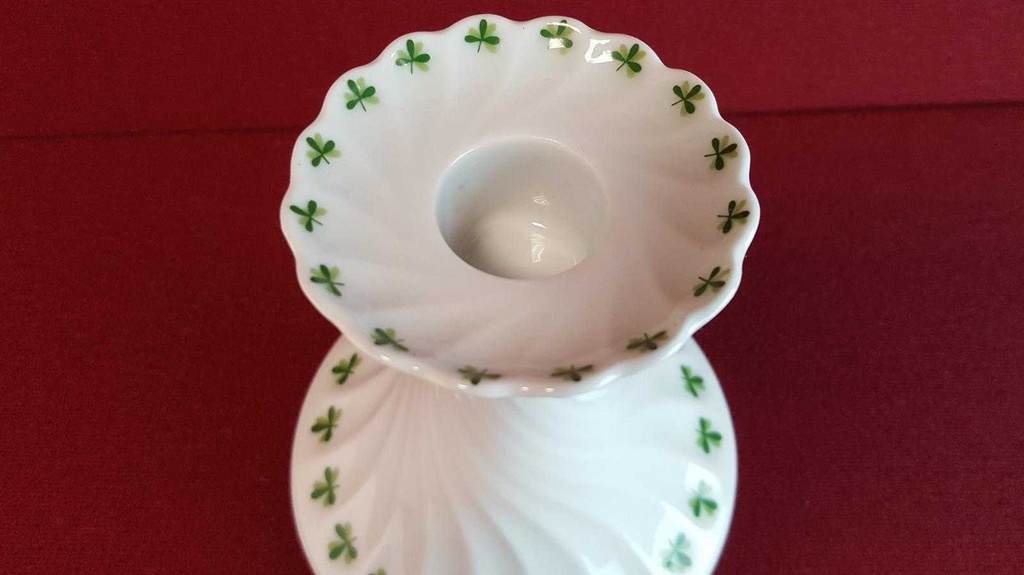 [45814847] Kerzenhalter klein Haviland Limoges Torse Trefle Vert Kleeblatt gebraucht - sehr gut Bild 3
