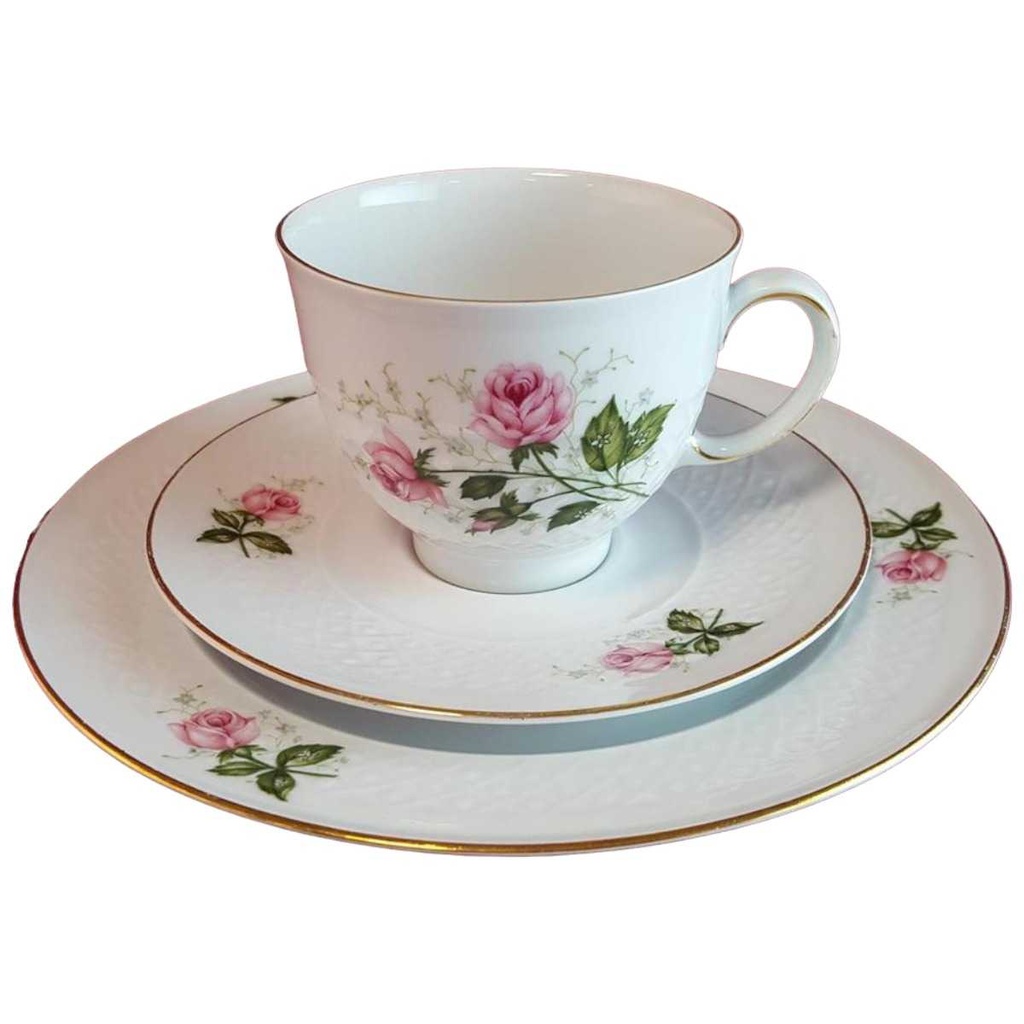 [45814848] Sammelgedeck 3tlg Seltmann Weiden Annabell rosa Rose gebraucht - gut Bild 2