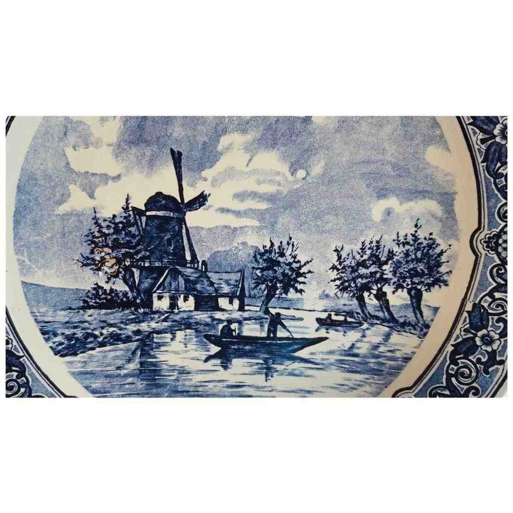 [45814852] Wandteller Sammelteller Royal Sphinx Maastricht Delfts Windmühle Blau gebraucht - gut Bild 2