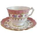 [45814856] Kaffeetasse mit Untertasse Tasse Goldrand 2tlg Aynsley Blumen gebraucht - gut Bild 2