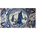 [45814858] Wandteller Sammelteller Royal Sphinx Maastricht Delfts Schiffe Hafen gebraucht - sehr gut Bild 2