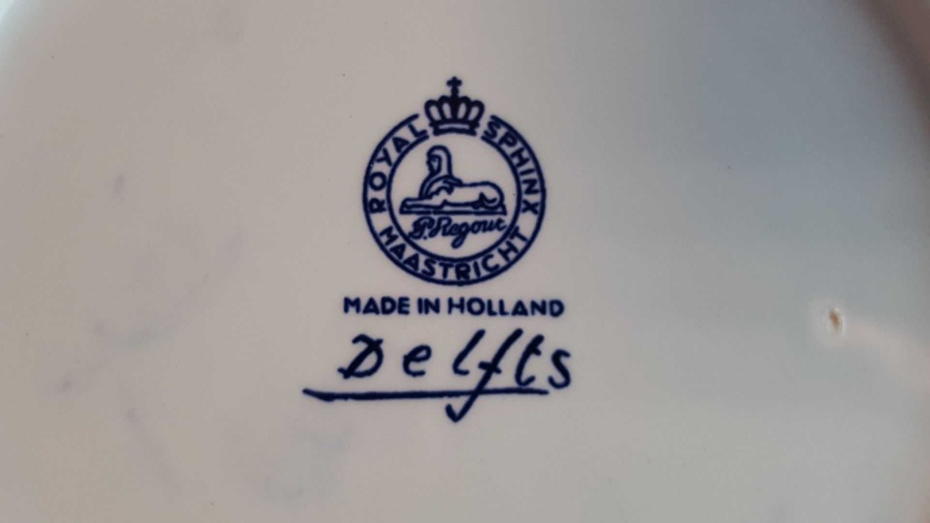 [45814858] Wandteller Sammelteller Royal Sphinx Maastricht Delfts Schiffe Hafen gebraucht - sehr gut Bild 5