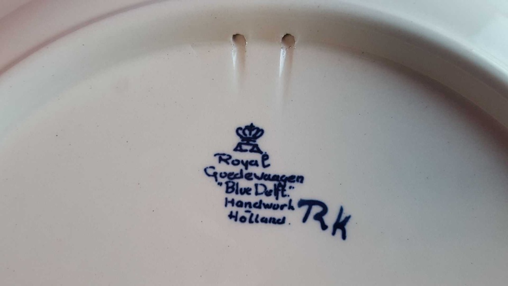 [45814859] Wandteller Royal Goedewaagen Blue Delft gebraucht - gut Bild 5