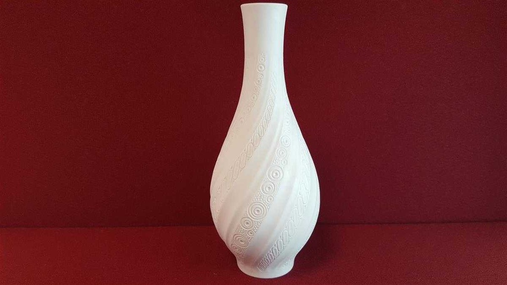 [45814862] Vase Henkelvase 23 cm AK Kaiser Porzellan Weiß gebraucht - sehr gut Bild 3