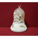 [45814866] Weihnachtsdeko Glocke Glas Winterlandschaft H 12,3 cm Bild 2