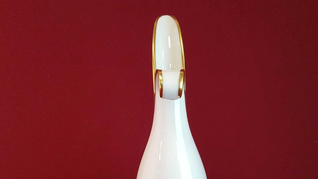 [45814880] Vase Goldrand 19,5 cm K & A Krautheim Weiß Selb gebraucht - gut Bild 3