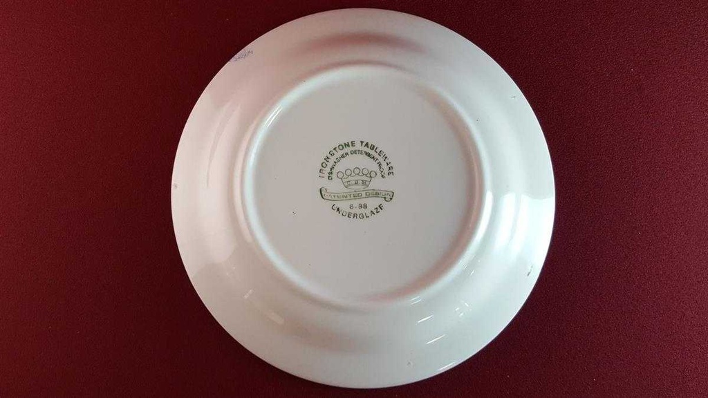 [45814917] Teller 24,6 cm English Ironstone Tableware (EIT) EIT England Weihnachtsdekor Blau gebraucht - sehr gut Bild 4