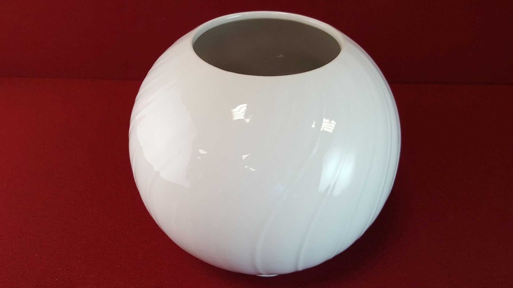 [45814922] Vase 12,8 cm Seltmann Weiden Weiß gebraucht - sehr gut Bild 3