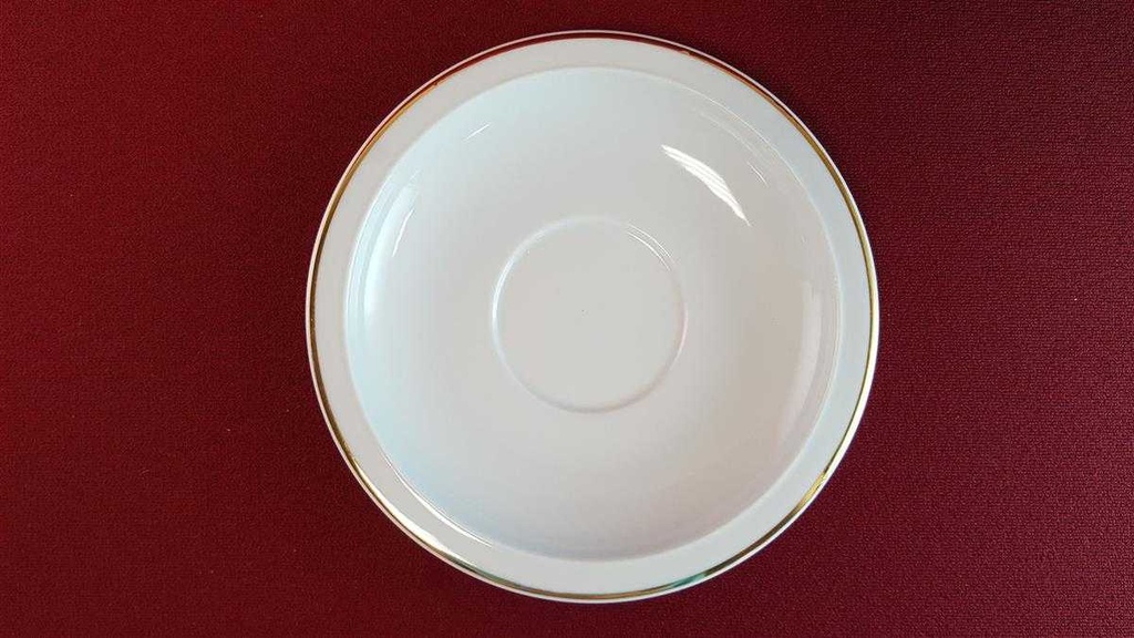 [45814926] Kakaobecher mit Untertasse Golddekor Burg Lindau weiß gebraucht - gut Bild 3