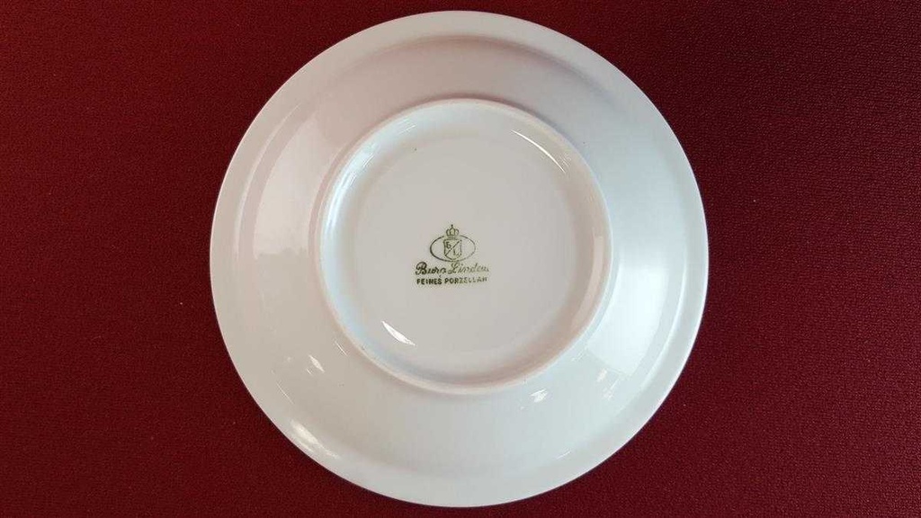 [45814926] Kakaobecher mit Untertasse Golddekor Burg Lindau weiß gebraucht - gut Bild 4