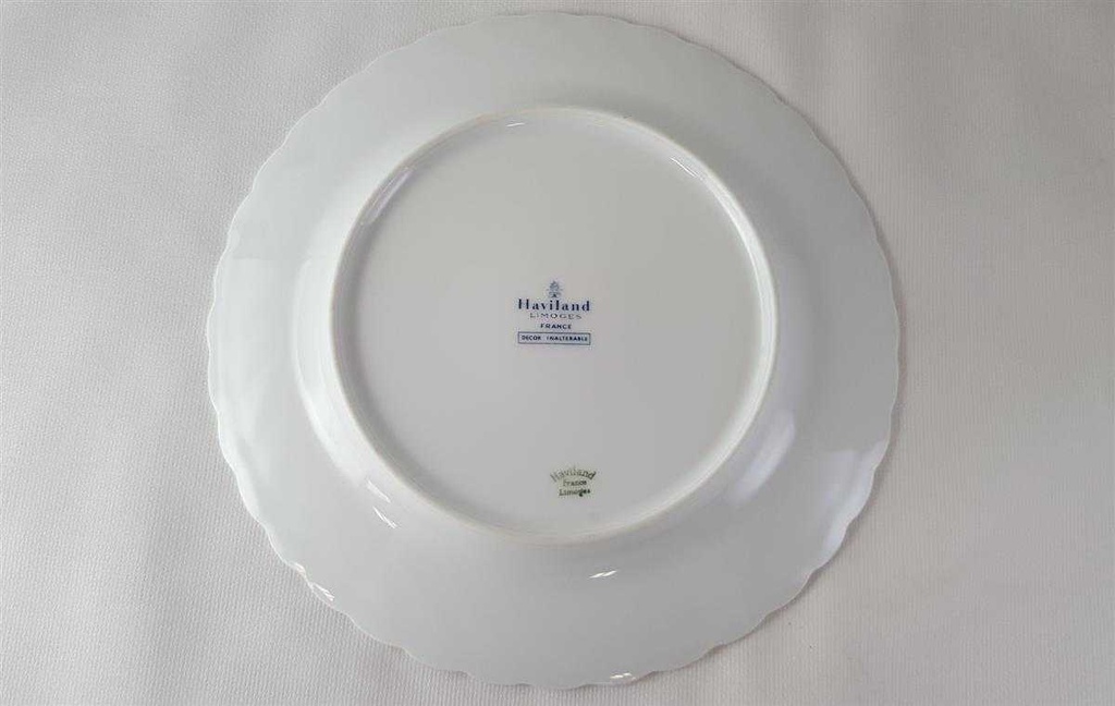 [45814943] Kuchenteller Dessertteller 19,7 cm Haviland Limoges Torse Trefle Vert Kleeblatt Bild 3