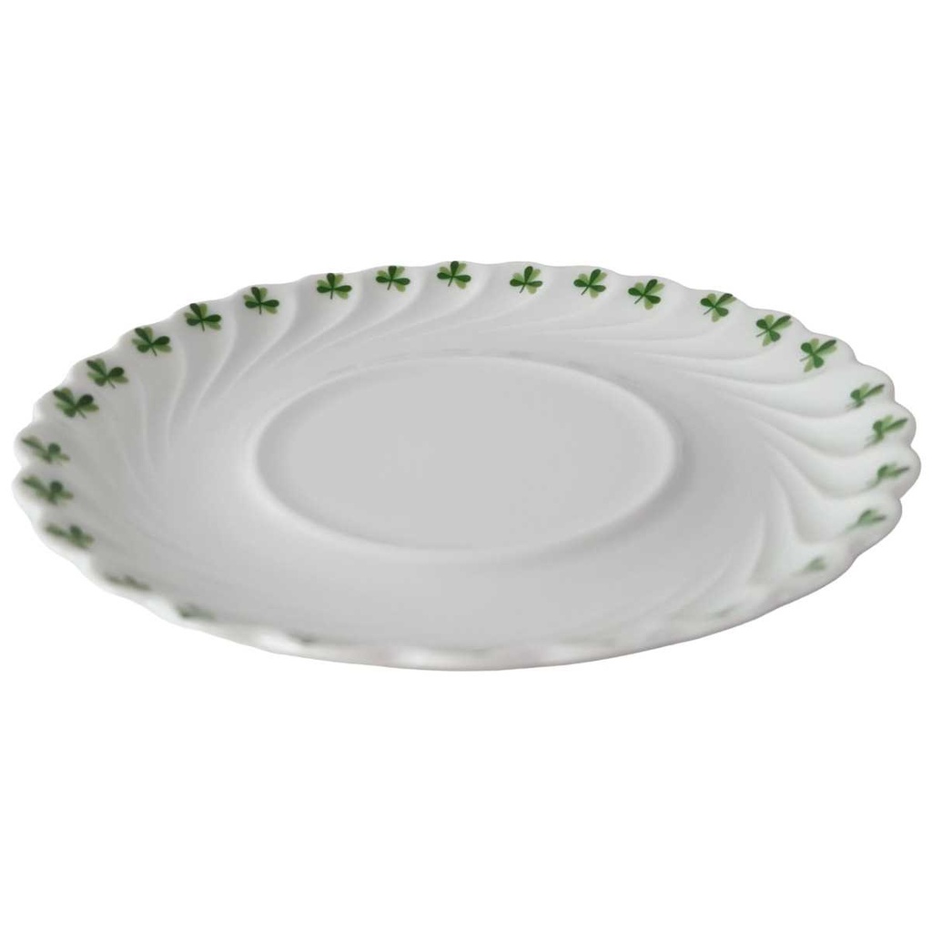 [45814945] Untertasse für Tee/Kaffee 14,5 cm Haviland Limoges Torse Trefle Vert Kleeblatt Bild 2