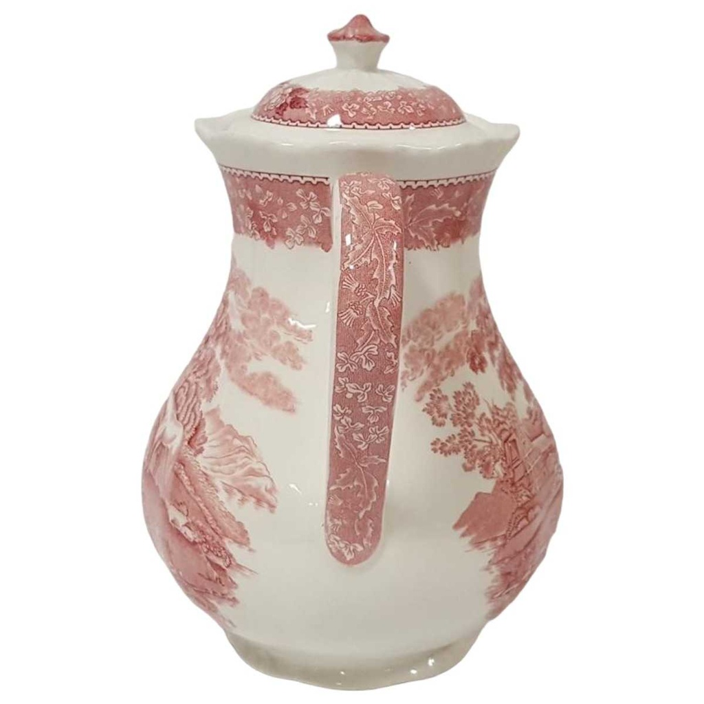 [45814960] Kaffeekanne 1,4 L Adams English Scenic Rot gebraucht - gut Bild 2