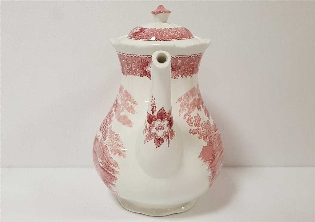 [45814960] Kaffeekanne 1,4 L Adams English Scenic Rot gebraucht - gut Bild 4