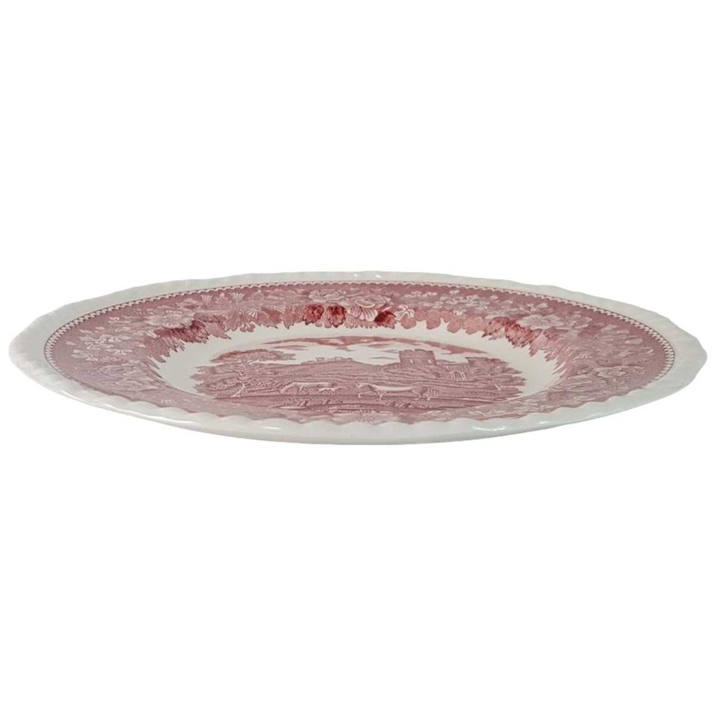 [45814969] Kuchenteller Dessertteller Frühstücksteller 21,2 cm Adams English Scenic Rot Bild 2