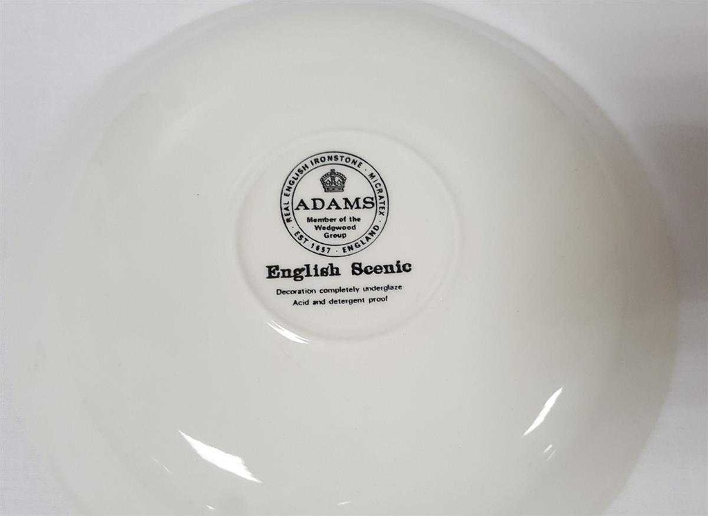 [45814975] Untertasse Schale klein 15 cm Adams English Scenic Rot gebraucht - sehr gut Bild 4