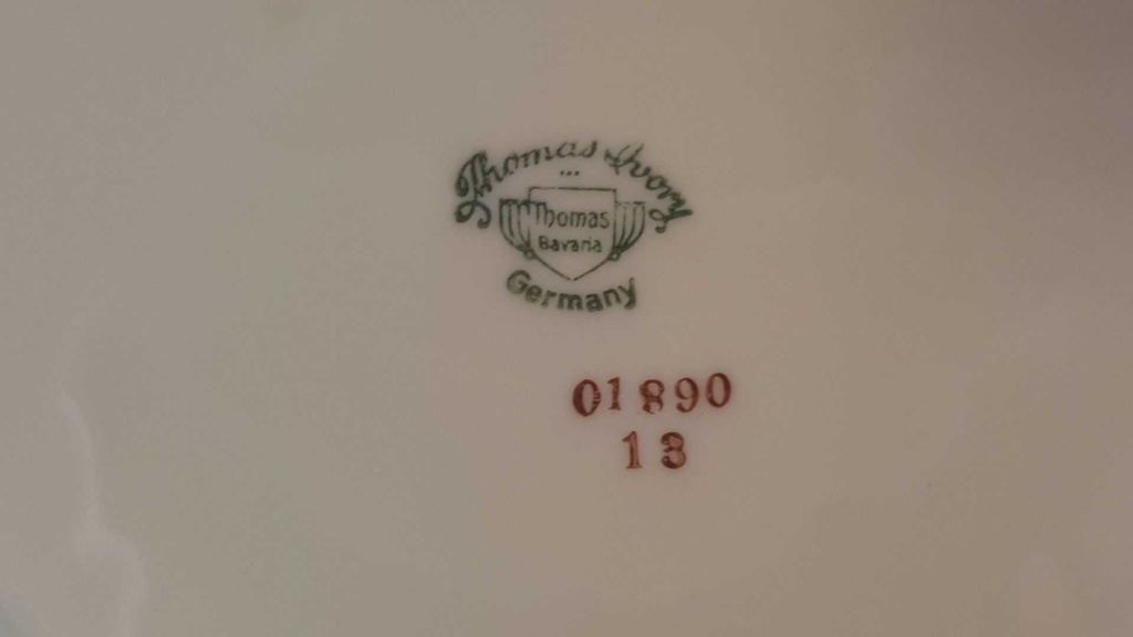 [45814978] Vase 32,5 cm Thomas Porzellan Ivory Blumen gebraucht - akzeptabel Bild 8