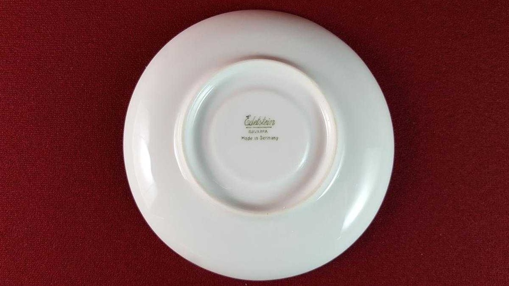 [45815003] Untertasse für Kaffee Goldrand 14 cm Edelstein Bavaria Blumendekor 24179 Blumen gebraucht - gut Bild 3