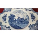 [45815008] Coupe /Sandwichplatte 26x23,8 cm Johnson Bros Old Britain Castles Blau gebraucht - sehr gut Bild 3
