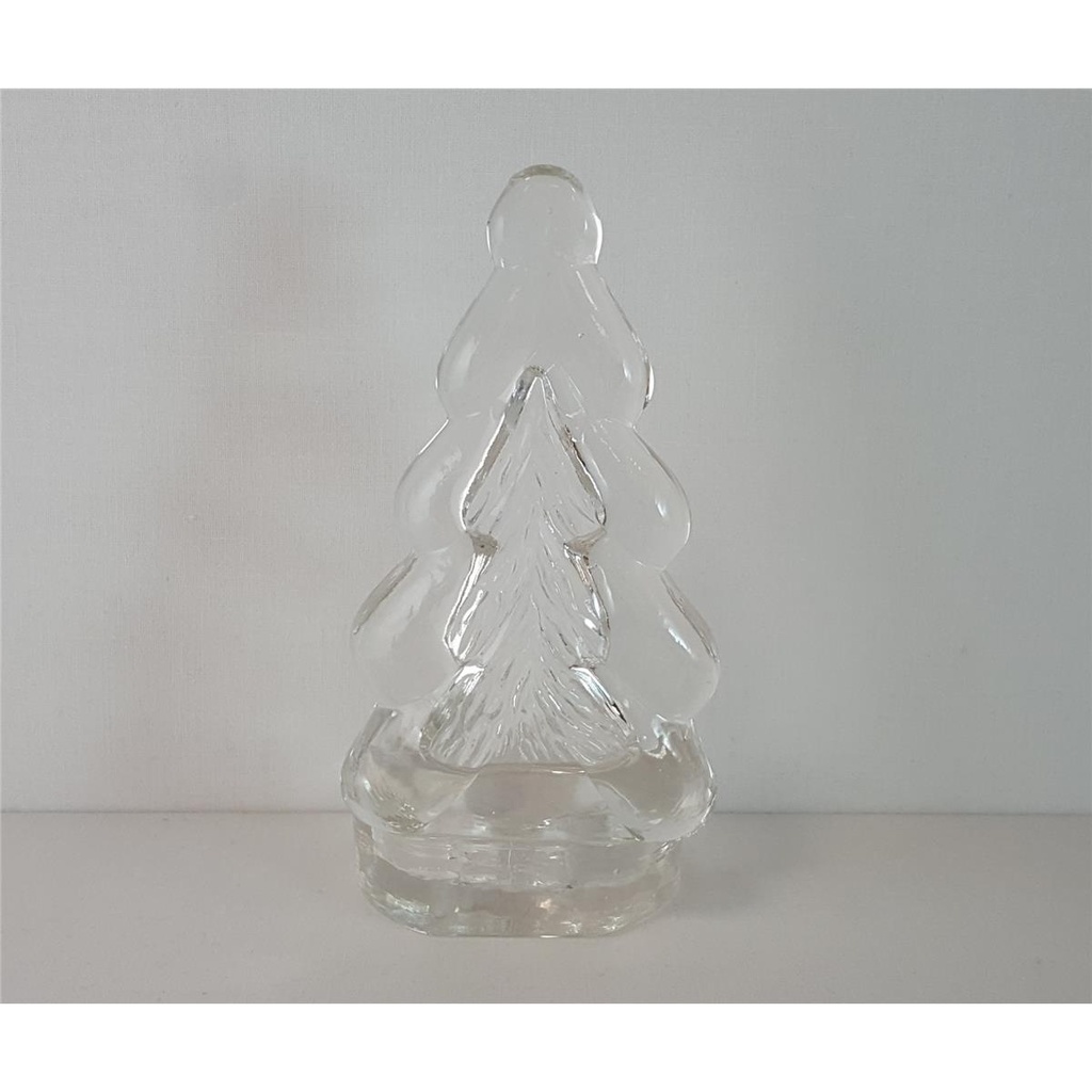 [45815016] Kerzenhalter Teelichthalter Glas Tannenbaum H 16,5 cm in OVP Bild 3