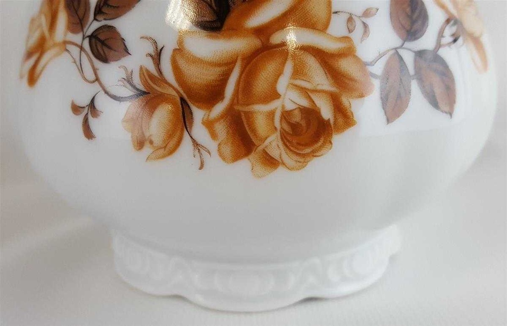 [4581502] Tischvase Blumenvase 15,2 cm Mitterteich Form 110 Braune Rose gebraucht - sehr gut Bild 2