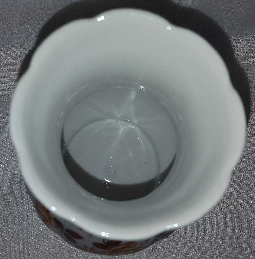 [4581502] Tischvase Blumenvase 15,2 cm Mitterteich Form 110 Braune Rose gebraucht - sehr gut Bild 3