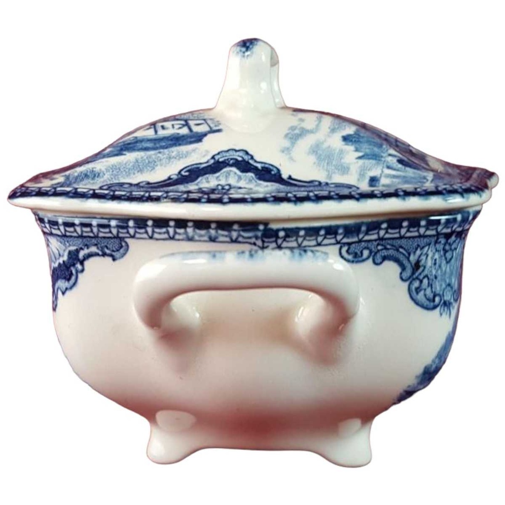 [45815021] Zuckerdose Johnson Bros Old Britain Castles Blau gebraucht - sehr gut Bild 2