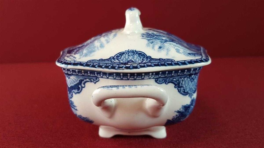 [45815021] Zuckerdose Johnson Bros Old Britain Castles Blau gebraucht - sehr gut Bild 4