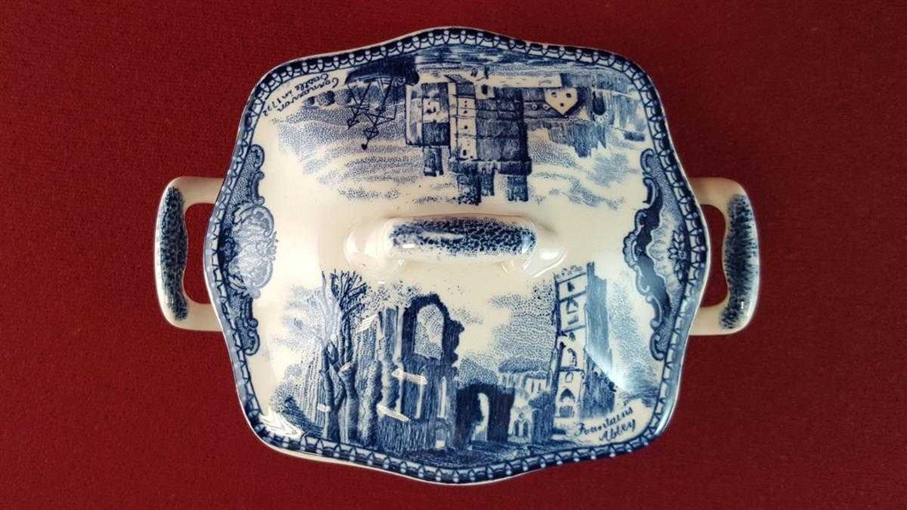 [45815021] Zuckerdose Johnson Bros Old Britain Castles Blau gebraucht - sehr gut Bild 5