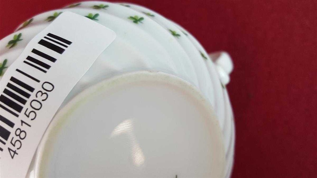 [45815030] Zuckerdose Haviland Limoges Torse Trefle Vert Kleeblatt gebraucht - gut Bild 5